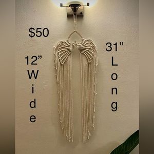 NEWly made macrame angel wings